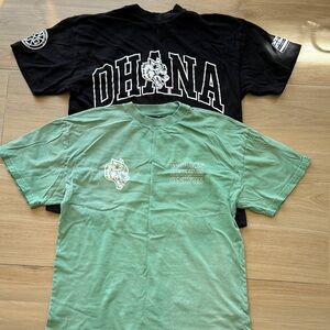 Darc Sport Wolves Hawaii Tees - Black and Mint Green